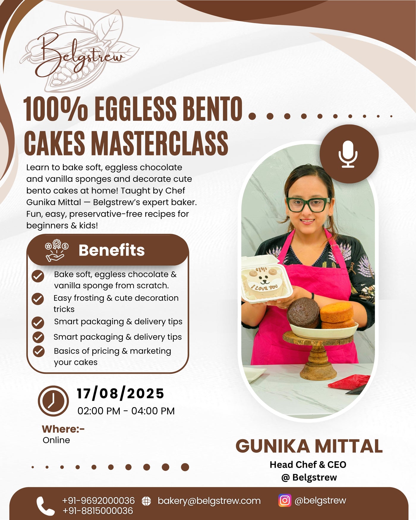 Eggless Bento Cakes Masterclass — Bake & Decorate at Home!