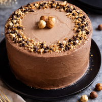 Gourmet Hazelnut Praline Chocolate Cake — view 3