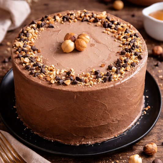 Gourmet Hazelnut Praline Chocolate Cake