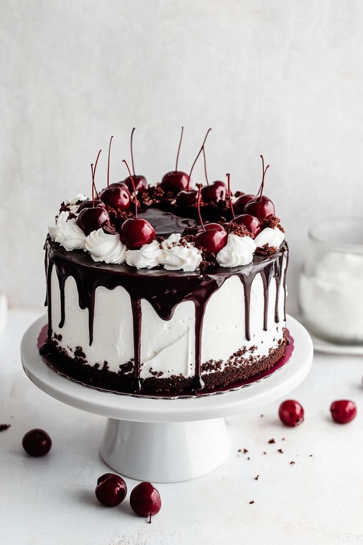 Midnight Forest Symphony – Premium Eggless Black Forest Cake