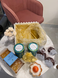 Marble Box Premium Hamper – Nuts, Cookies, Bon Bons & Laddoo Candle | Belgstrew Gifting Gurugram — view 3
