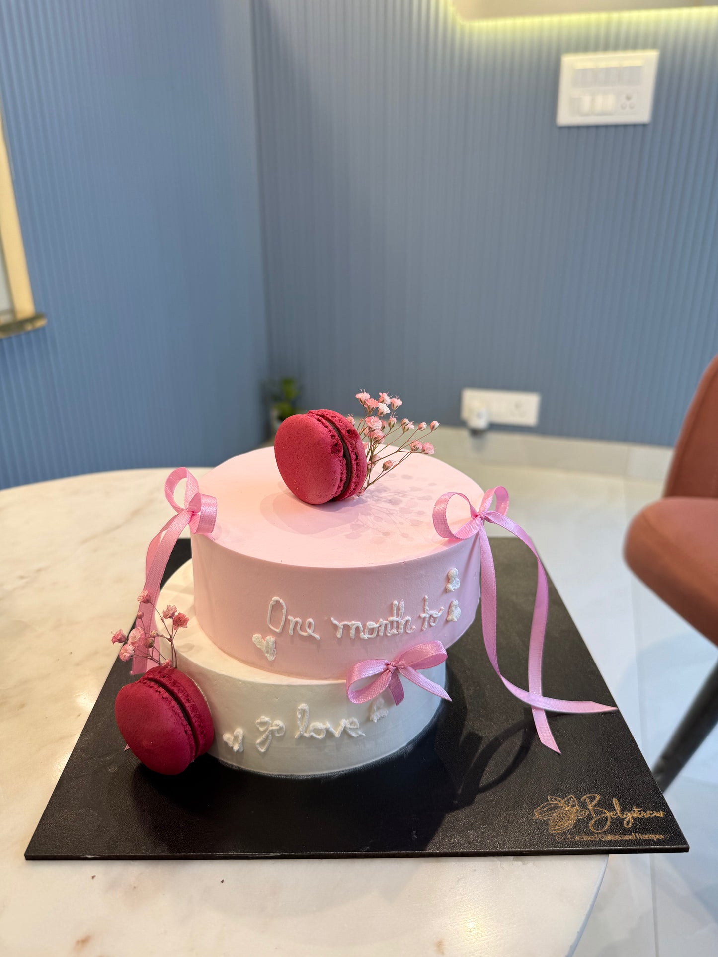 Asymmetric Designer Cake (1 Kg) – Eggless Chocolate Truffle Elegance