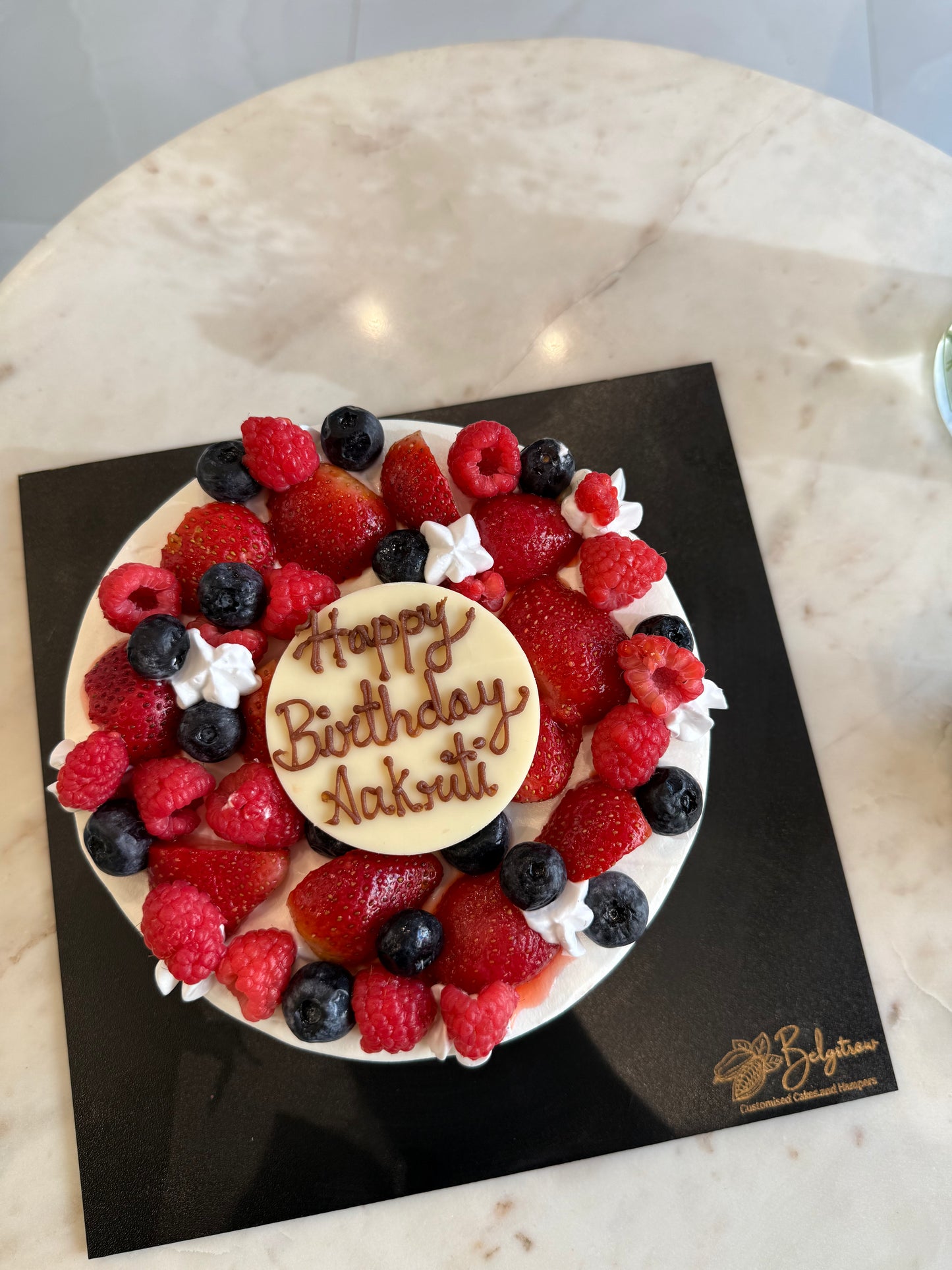 Berries Loaded Chocolate Truffle Cake (1 Kg) – Fresh Blueberry, Strawberry & Raspberry Indulgence