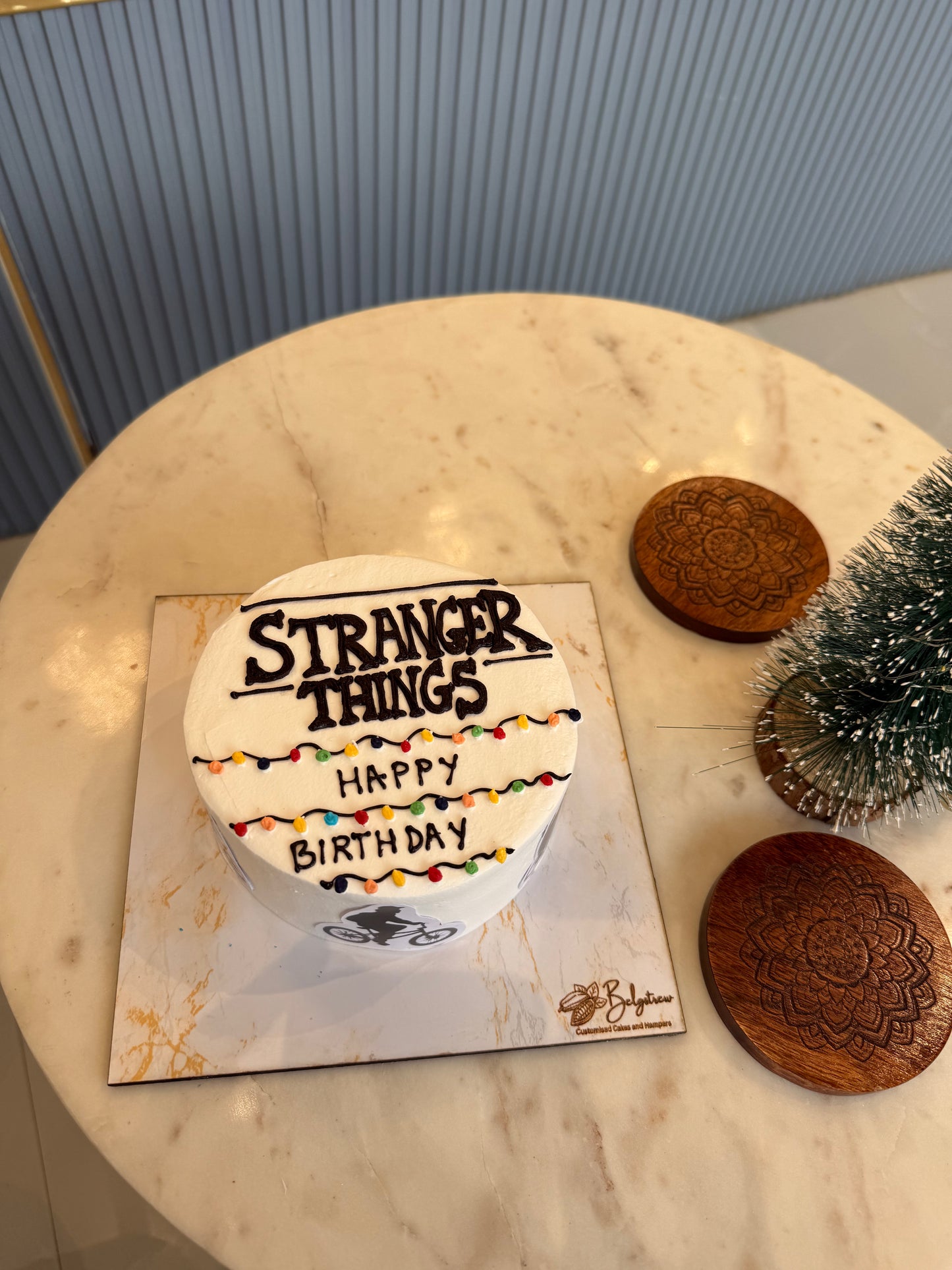1 Kg Stranger Things Themed Cake – Eggless Chocolate Truffle | Custom Cakes in Gurugram