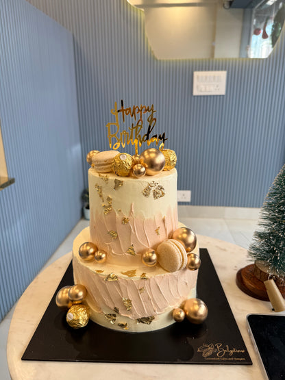 3 Kg Eggless Milk Chocolate Truffle Tier Birthday Cake | Premium Custom Cake in Gurugram