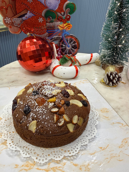 Festive Eggless Plum Cake (Non-Alcoholic)