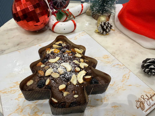 Christmas Tree Fruit Plum Cake (Non-Alcoholic) - 250g
