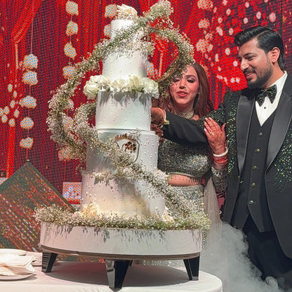 Belgstrew Signature Dual-Revolving Couture Cake Installation