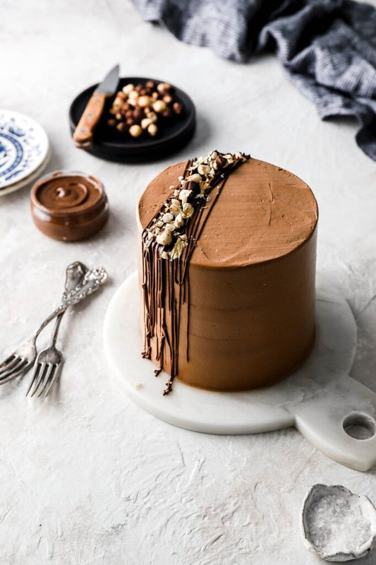 Irresistible Milk Chocolate Truffle & Nutella Indulgence Cake