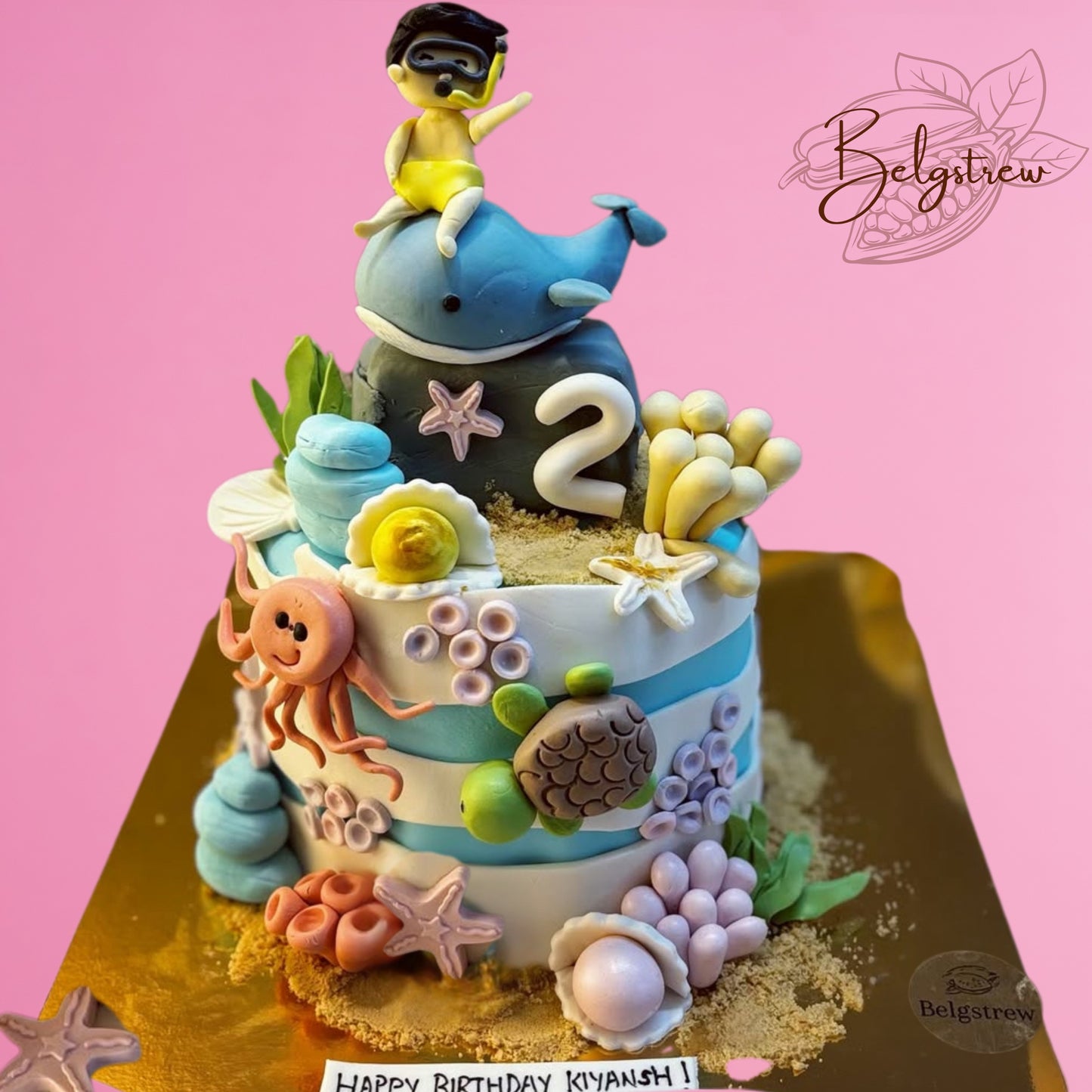 Ocean Dream Tier Cake – Dive into Delicious Elegance (1KG)