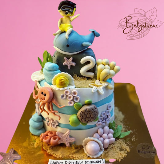 Ocean Dream Tier Cake – Dive into Delicious Elegance (1KG)
