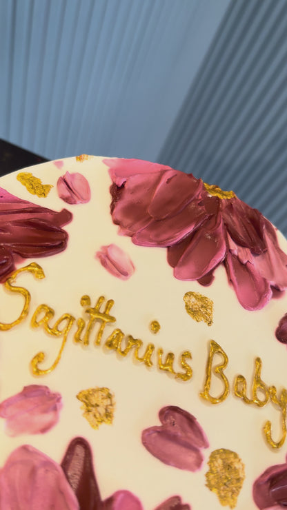 Floral Colour Palette Cake (1 Kg) – Nutella Indulgence