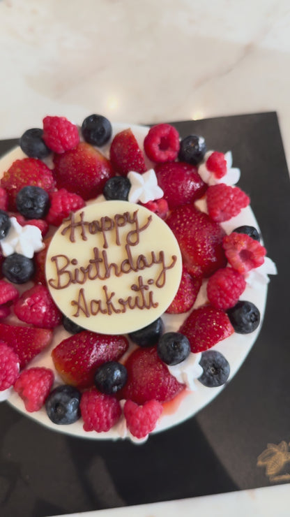 Berries Loaded Chocolate Truffle Cake (1 Kg) – Fresh Blueberry, Strawberry & Raspberry Indulgence