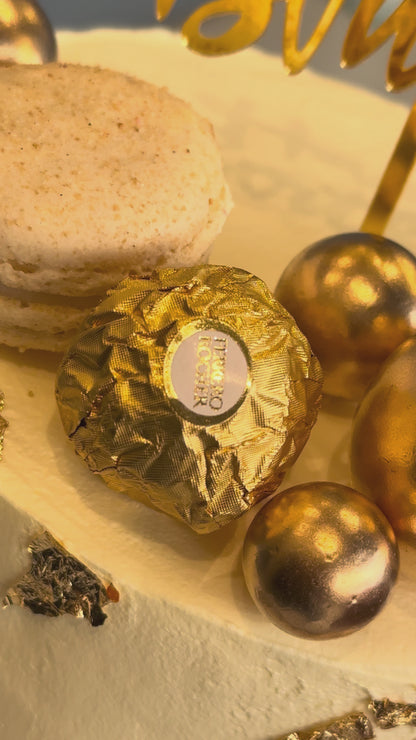 3 Kg Eggless Milk Chocolate Truffle Tier Birthday Cake | Premium Custom Cake in Gurugram