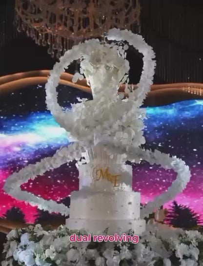 Belgstrew Signature Dual-Revolving Couture Cake Installation