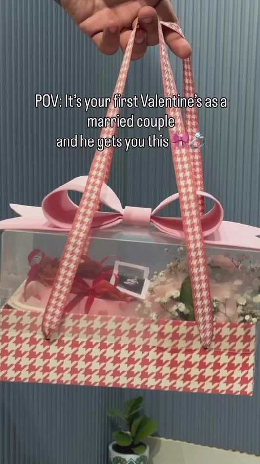 Love in Bloom – Valentine Bento Cake & Rose Hamper