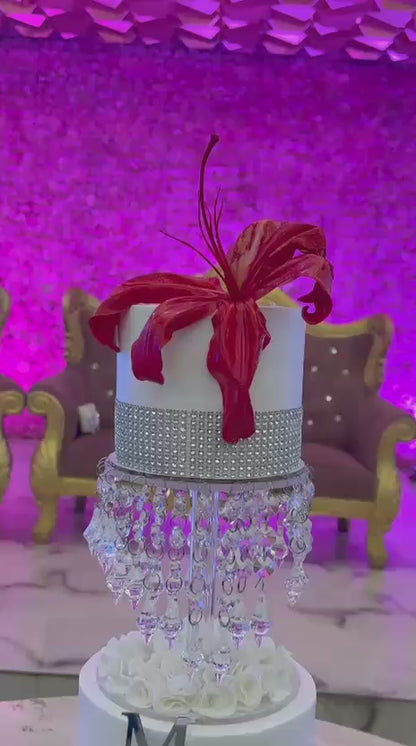 Luxury Crystal Chandelier Tier Cake for Grand Celebrations